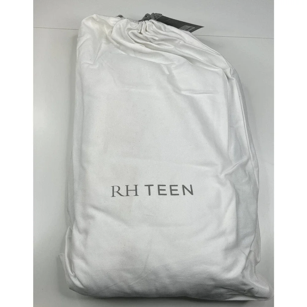 NWT RH Teen Restoration Hardware Full Bed Gathered Gauze Skirt Sea Green